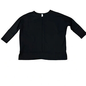 SPANX Perfect Length Top Doleman Dolman 3/4 Sleeves Womens Medium Black preowned